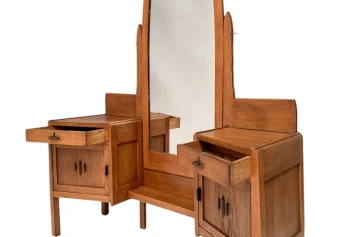 Art Deco Amsterdamse School Dressing Table or Vanity by J.J. Zijfers, 1920s